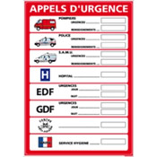 Liste de num&eacute;ro d'urgences